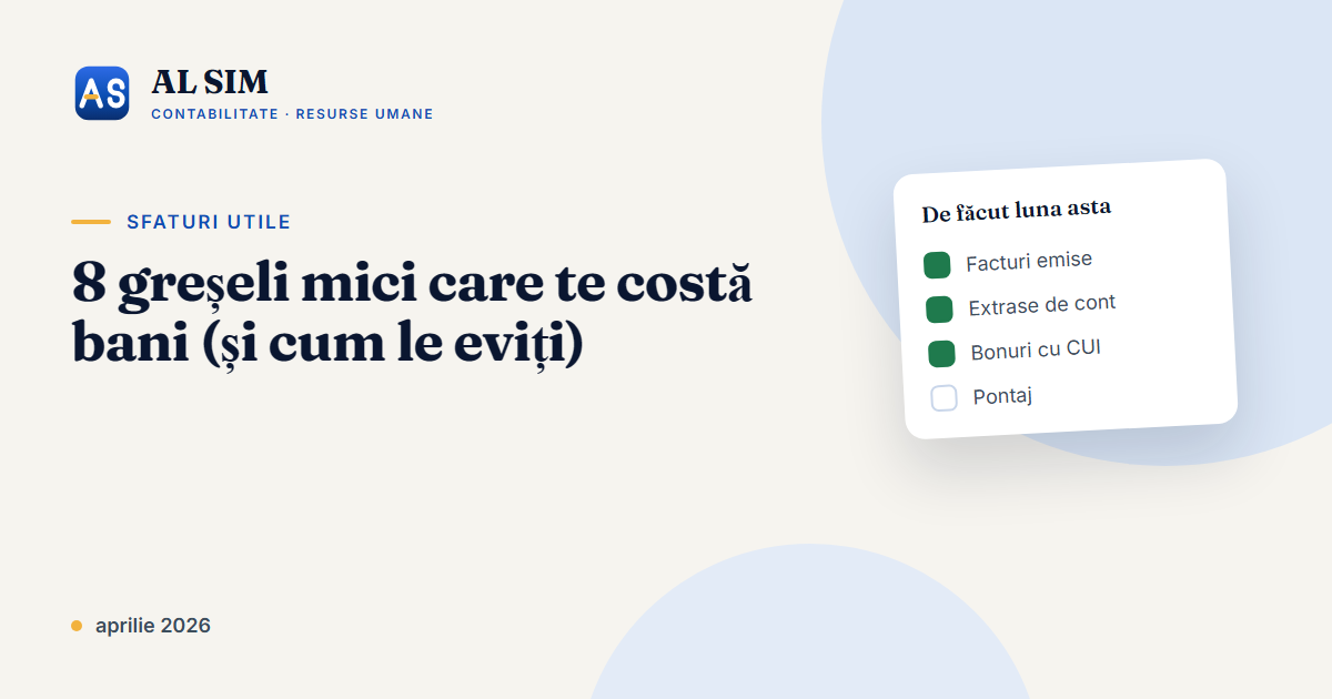 8 greșeli mici care te costă bani (și cum le eviți)