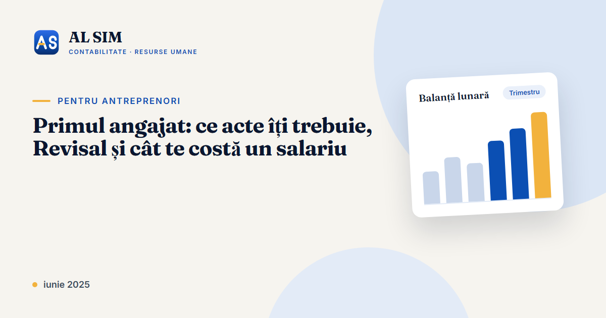 Primul angajat: ce acte îți trebuie, Revisal și cât te costă un salariu